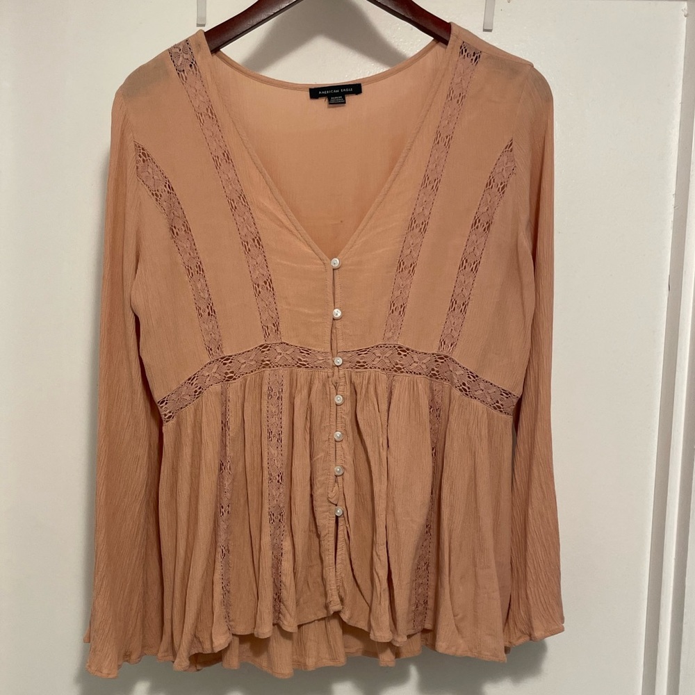 American Eagle Long Sleeve Blouse
